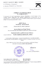 Certyfikaty, aprobaty, atesty, deklaracje zgodności nr 10