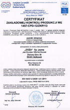 Certyfikaty, aprobaty, atesty, deklaracje zgodności nr 2