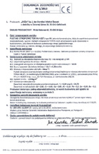 Certyfikaty, aprobaty, atesty, deklaracje zgodności nr 4