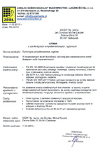 Certyfikaty, aprobaty, atesty, deklaracje zgodności nr 7